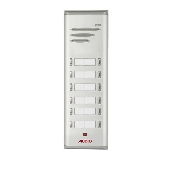 Audio 004849 E12 Basic Serisi Çift Butonlu Zil Paneli 12 li
