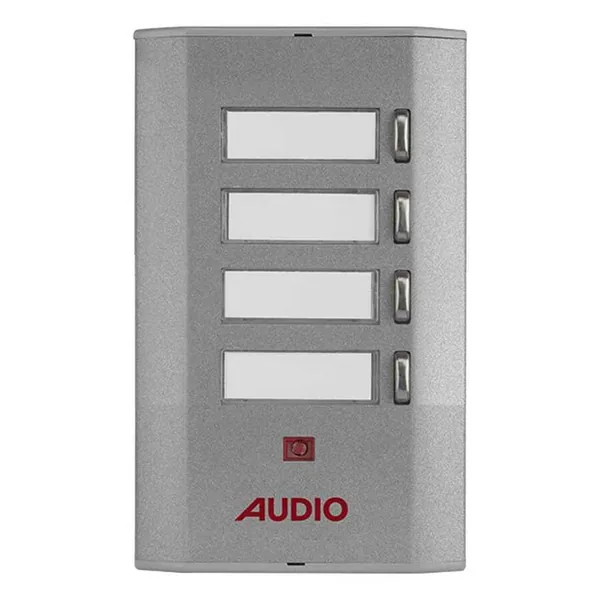 Audio 005233K 4'lü Yan Sıra Tek Butonlu Zil Paneli Konsept Serisi