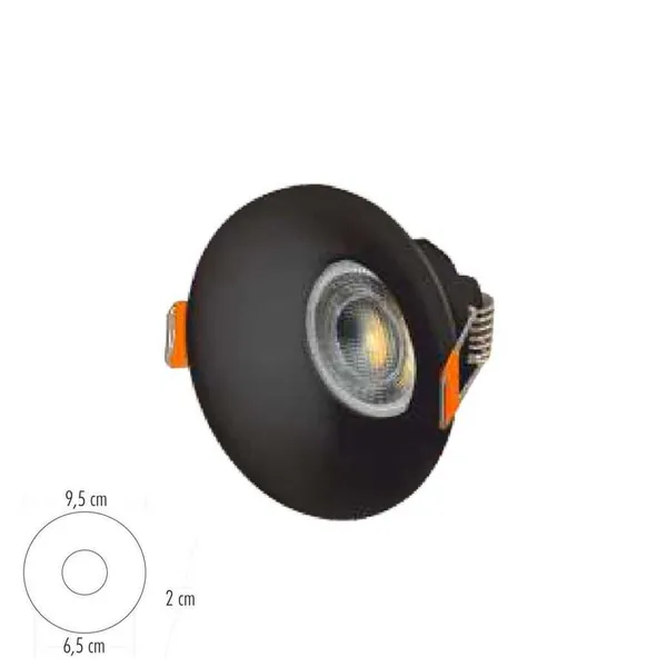 Cata Ct-5091 Modern Dekoratif Spot (Siyah) CT-5091