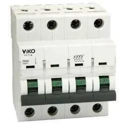 Viko - 4VTB-4C40 4x40A 4,5kA C Tipi Otomatik Sigorta
