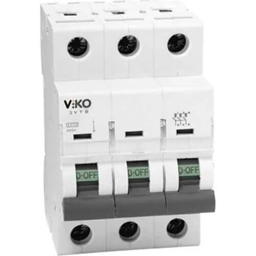 Viko - 6VTB-3C32 3x32A 6kA C Tipi Otomatik Sigorta
