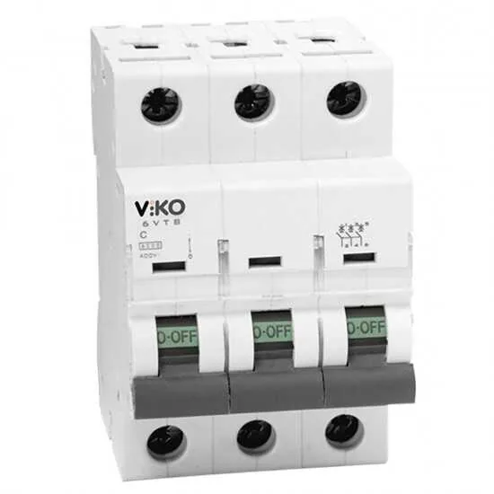 Viko - 6VTB-3C50 3x50A 6kA Otomatik Sigorta