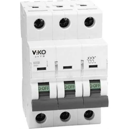 Viko - 6VTB-3C63 3x63A 6kA C Tipi Otomatik Sigorta