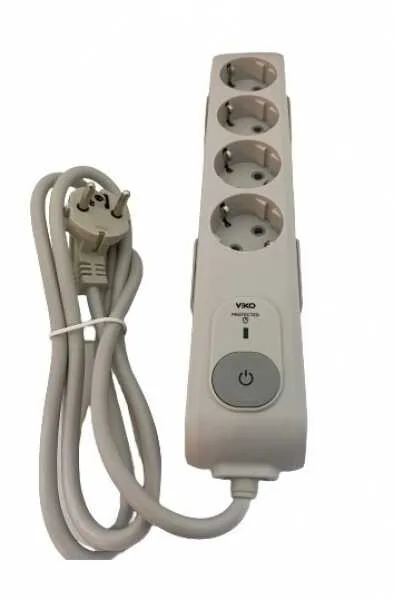 Viko Multi-Let 4 Lü Akım Korumalı + Çocuk Korumalı Grup Priz 1,5 mt