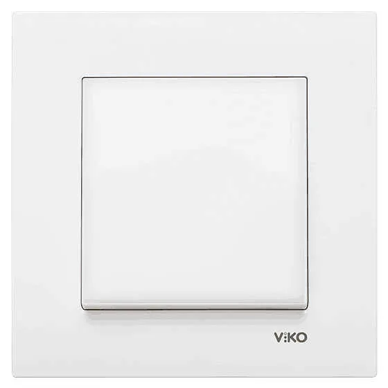 Viko Karre/Meridian Beyaz Anahtar Mekanizma (Çerçeve Hariç)