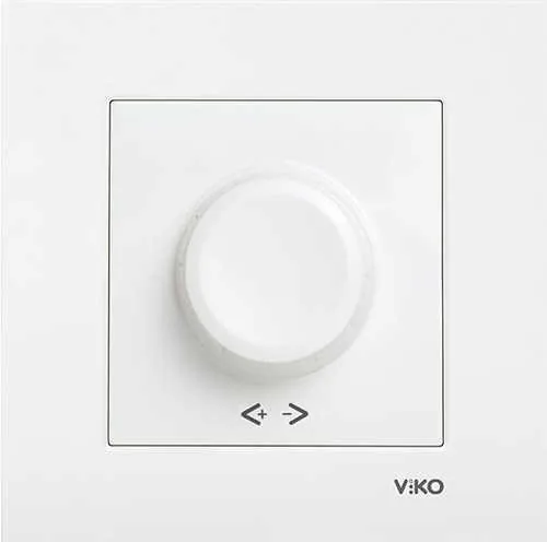 Viko Karre/Meridian Beyaz R DİMMER 600W (Çerçeve Hariç)