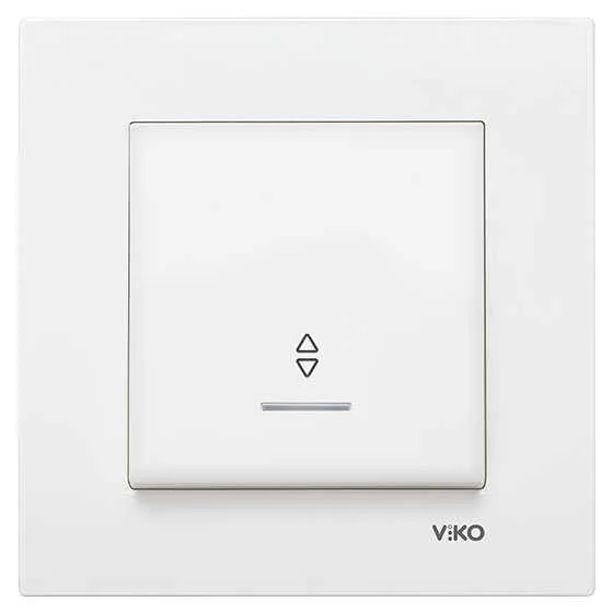 Viko Karre/Meridian Beyaz Işıklı Vavien (Çerçeve Hariç)