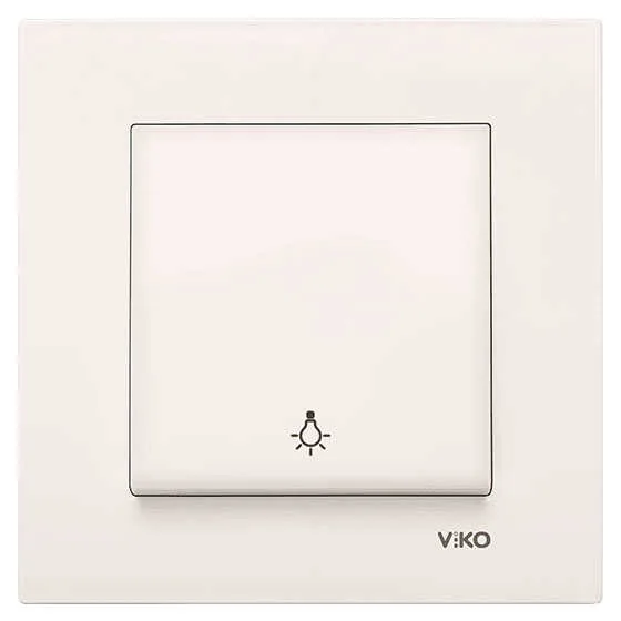 Viko Karre/Meridian Krem Light Mekanizma (Çerçeve Hariç)