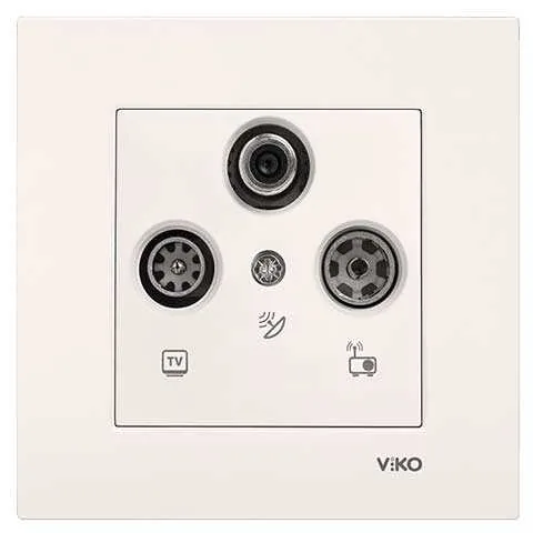 Viko Karre/Meridian Krem Uydu Sat Sonlu Mekanizma (Çerçeve Hariç)