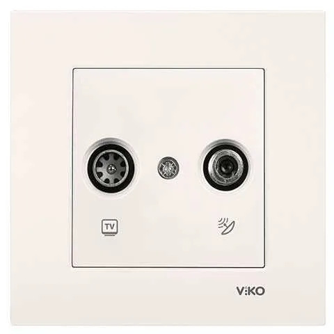 Viko Karre/Meridian Krem Tv-Sat Geçişli Mekanizma ( Çerçeve Hariç )