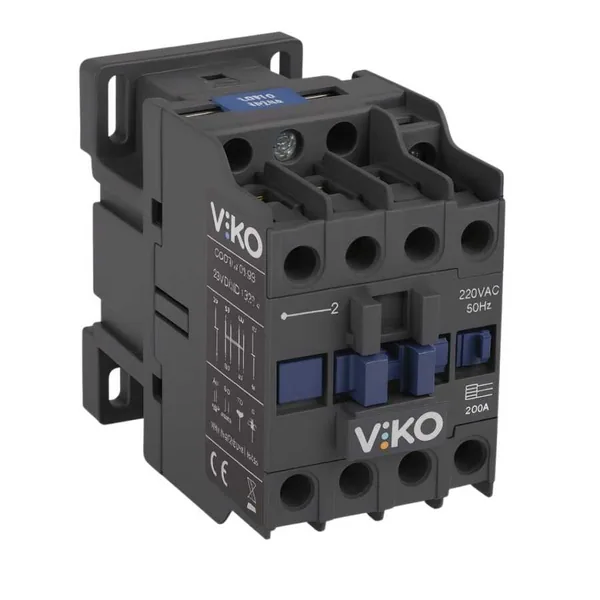 Viko VTC-09/11/S 230V 9A AC 1NO+1NC Güç Kontaktör