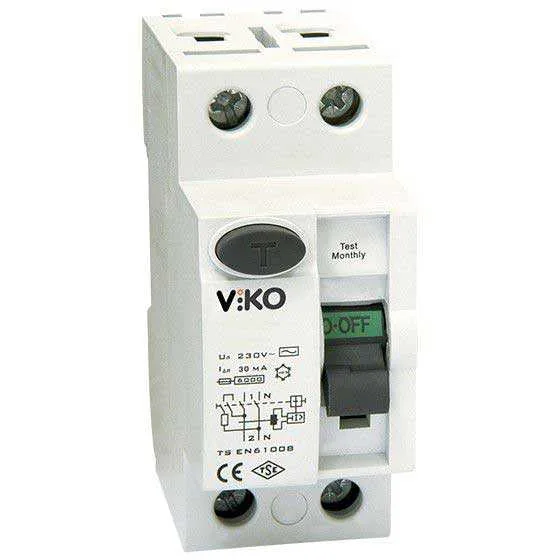 Viko - VTR2-4030 2x40A 30mA Ac Tip Kaçak Akım Rölesi